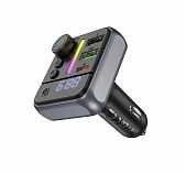 Автомобильный FM-трансмиттер Borofone BC50, Bluetooth 5.4, USB 2.0, USB Type-C, черно-серый