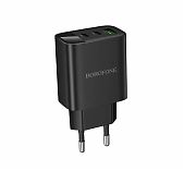 Блок зарядный Borofone BA98A, PD30W, 2C1A, 3 разъема, цифровой дисплей, черный