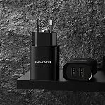 Блок зарядный Borofone BN27, super fast 2xUSB, 2.1A, черный
