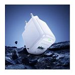 Блок зарядный Borofone BAS42A, 1USB 3.0A QC3.0 18 Вт, матовое покрытие, белый