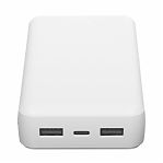 Аккумулятор внешний Hoco J100А, 10.5 Вт, 2хUSB-A, 10000 мАч, белый