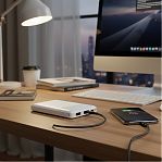 Аккумулятор внешний Hoco J72, 10000 mah, LiPol, 2 выходных разъема, белый