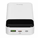 Аккумулятор внешний Hoco J102А, 20 Вт, USB-A, USB-C, 20000 мАч, белый