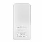 Аккумулятор внешний Hoco J102А, 20 Вт, USB-A, USB-C, 20000 мАч, белый