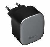 Блок зарядный Hoco CS32A, USB-Type-C, 3 А, 2 разъема, черный