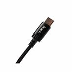 Кабель Hoco X89, Lightning-Type-C, 2.4 А, нейлон, цвет черный, 1 м