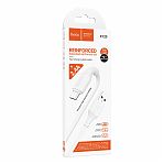 Кабель Hoco X120, Micro USB - USB, 2.4 А, ПВХ, цвет белый, 1 м