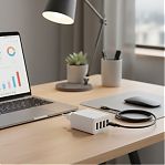 Блок зарядный Hoco C102A, QC3.0 4 USB, 100-240В, 3 А, быстрая зарядка, белый