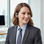 Бизнес-гарнитура беспроводная Hoco S19 Heartful ENC BT, цвет черный матовый