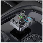 FM-трансмиттер Hoco E86 Alegria, Bluetooth, PD30W/QC3.0, 48 Вт, черный