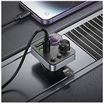 FM-трансмиттер Hoco E86 Alegria, Bluetooth, PD30W/QC3.0, 48 Вт, черный