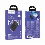 Блок зарядный Hoco N74B, USB Type-C, 25 Вт, 3А, 1 порт, черный