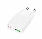 Устройство зарядное Hoco N73TIW, для Type-C, 20 Вт, 5В, белое