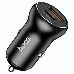 Блок зарядный Hoco NZ5 PD30W+QC3.0, 12-24В, 5 А, автомобильный, черный