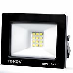 Прожектор светодиодный Tokov Electric TKL-FL/LED-10-6.5K-IP65, 10 Вт, 600 Лм, 6500К холодный белый свет