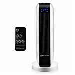 Тепловентилятор керамический Brayer 4802BR напольный 2000 Вт, белый с черным