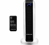 Тепловентилятор керамический Brayer 4802BR напольный 2000 Вт, белый с черным