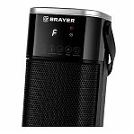 Тепловентилятор керамический Brayer BR4896 напольный, 2000 Вт, черный