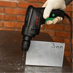 Дрель безударная DWT BMP06-10 C, сетевая, щеточный двигатель, 600 Вт