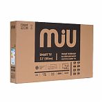 Телевизор LED 32" MIU H32SLT101SV, 4K UltraHD Smart, Салют ТВ, черный