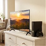 Телевизор LED 32" BQ 32FS34B, Smart TV, Салют ТВ, безрамочный, черный