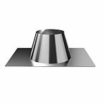 Крышная разделка угловая Ferrum d 210 мм, сталь 0.5 мм, для дымохода