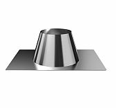 Крышная разделка угловая Ferrum d 210 мм, сталь 0.5 мм, для дымохода