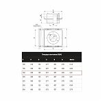 Площадка монтажная для дымохода Ferrum К, 160х250 мм, сэндвич-конструкция, сталь 1.5 мм