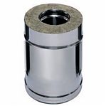 Труба для дымоходов Ferrum d 160х250 мм, сталь 0.5 мм, сэндвич-конструкция, длина 0.25 м