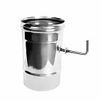 Шибер для дымоходов Ferrum, нержавеющая сталь 0.5 мм, d 160 мм