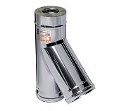 Тройник для дымохода Ferrum К сэндвич-конструкция, 135гр., сталь 0.8 мм, d 200х280 мм