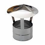 Зонт-Д для дымохода Ferrum d 120 мм, нержавеющая сталь 0.5 мм