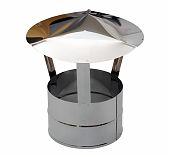Зонт-Д для дымохода Ferrum d 115 мм, нержавеющая сталь 0.5 мм