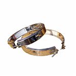 Хомут для дымоходов Ferrum, d 250 мм, под растяжки, обжимной, нержавеющая сталь 0.5 мм