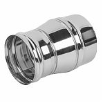 Переходник для дымохода Ferrum 115х140 мм, нержавеющая сталь, для котлов, печей, каминов