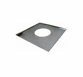 Экран защитный для печей и каминов 500х500 мм, нержавеющая сталь, толщина 0.5 мм, d 230 мм 