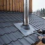 Мастер Флеш угловой, силикон, графит RAL 7024, 180-300 мм, для герметизации кровли