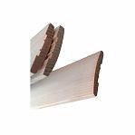 Наличник гладкий полукруглый, Хвойные породы, 20х70х2200 мм, деревянный, для двери