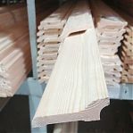 Плинтус напольный Евро, гладкий прямой 10х60х3000 мм, хвойные породы, дерево