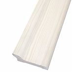 Плинтус напольный Евро, гладкий прямой 10х80х3000 мм, хвойные породы, дерево