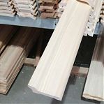 Плинтус напольный Евро, гладкий прямой 10х80х3000 мм, хвойные породы, дерево