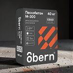 Пескобетон Obern М-300 универсальная смесь 40 кг, для стяжки, фундамента, кладки