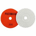 Круг алмазный гибкий Росомаха 1503000, d 100 мм, мокрая шлифовка, по камню, мрамору, Р 300, для УШМ