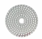 Круг алмазный гибкий Росомаха 150400,  d 100 мм, мокрая шлифовка, по камню, мрамору, Р 400, для УШМ