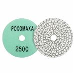 Круг алмазный гибкий Росомаха 152500, d 100 мм, мокрая шлифовка, по камню, мрамору, Р 2500, для УШМ