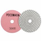 Круг алмазный гибкий Росомаха 153000, d 100 мм, мокрая шлифовка, по камню, мрамору, Р 3000, для УШМ