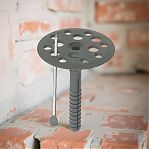 Дюбель для теплоизоляции Жесть УТ-00002172 полипропилен, стержень металл, 10х200 мм, упаковка 50 шт, пакет