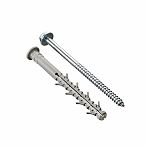 Дюбель фасадный TSX-500, 10х120 мм, потайная манжета, полиамид, углеродистая сталь