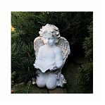 Фигура садовая декоративная Ангел с книгой FG-12308, полистоун, 38 см