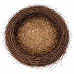Гнездо для аиста плетеное FG-12004, диаметр 380 мм, коричневое